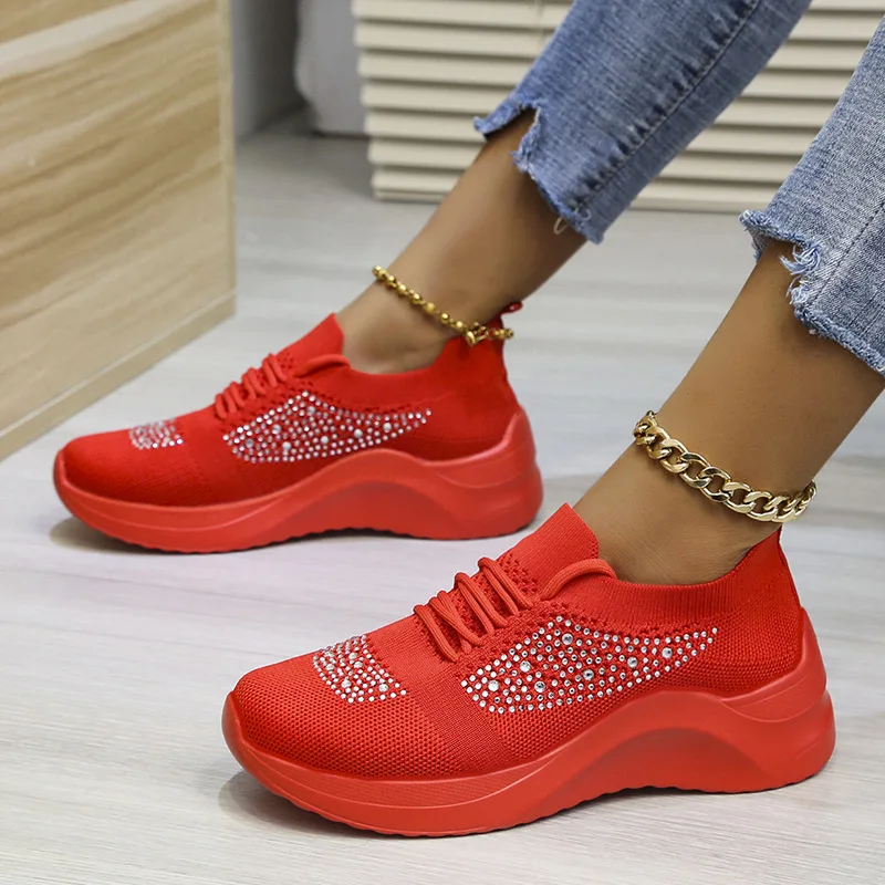 Women Casual Shoes Spring Female Shoes Crystal Solid Mesh Sneakers Plus Size Flats Fashion Ladies Sport Shoes Vulcanized Shoes
Women Casual Shoes Spring Female Shoes Crystal Solid Mesh Sneakers Plus Size Flats Fashion Ladies Sport Shoes Vulcanized Shoes
