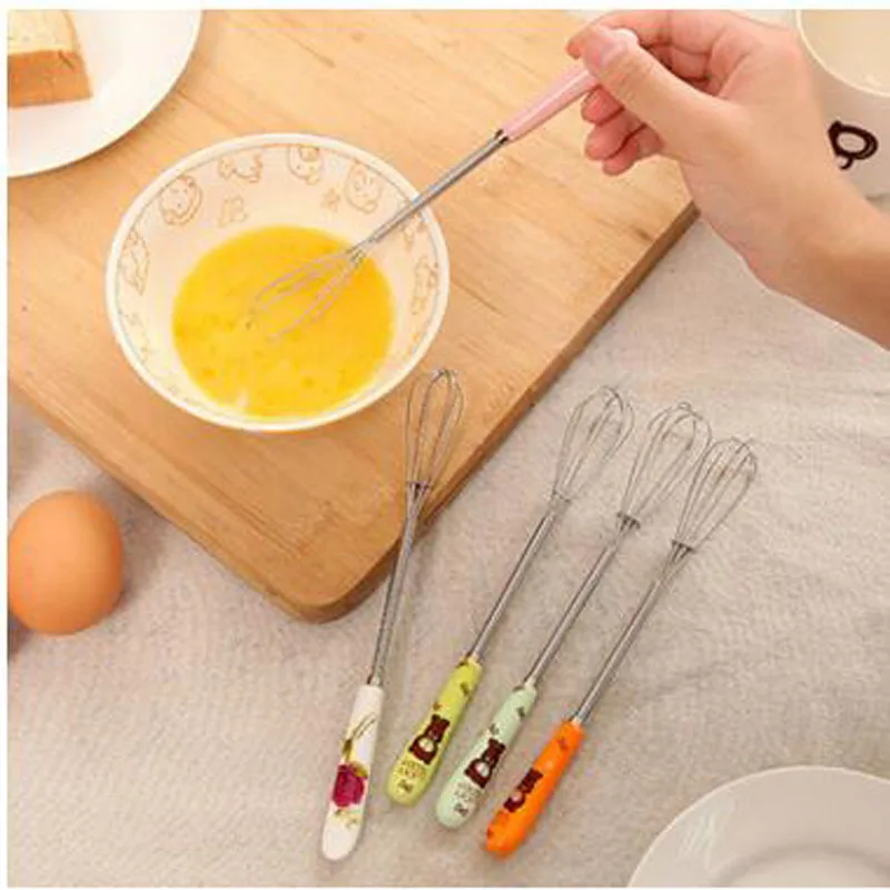 1Pc Mini Egg Stirring Whisk Ceramic Handle Stainless Steel Coffee Milk Frother Rotary Beater Mixing Tool Kitchen Accessories
1Pc Mini Egg Stirring Whisk Ceramic Handle Stainless Steel Coffee Milk Frother Rotary Beater Mixing Tool Kitchen Accessories