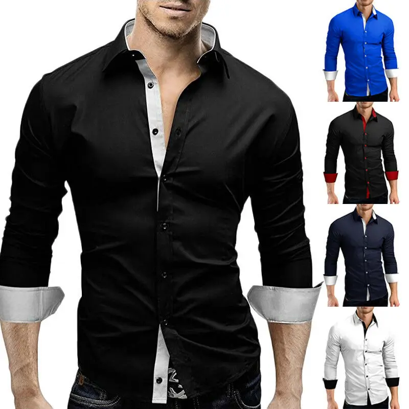 Fashion Men's Luxury Long Sleeve Shirt Casual Slim Fit Stylish Shirts Autumn Spring Tops
Fashion Men's Luxury Long Sleeve Shirt Casual Slim Fit Stylish Shirts Autumn Spring Tops