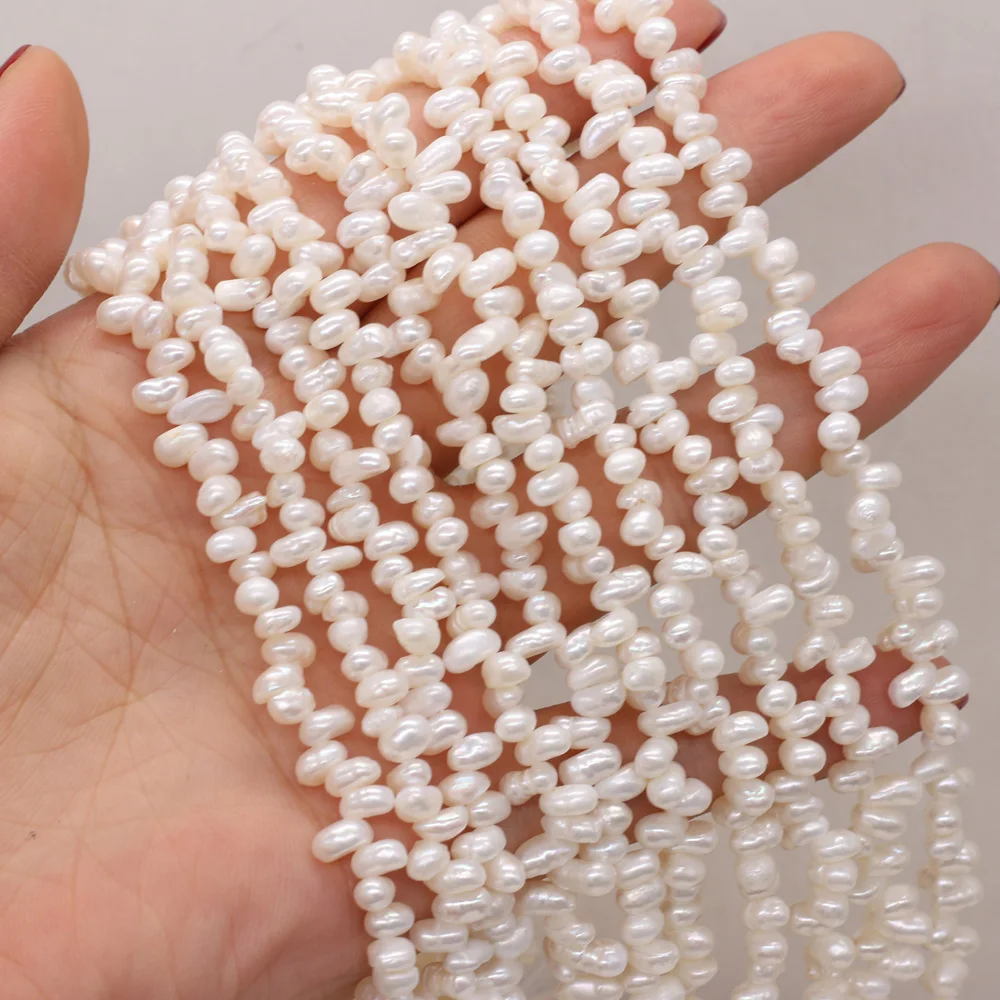 Natural Freshwater Pearl Beads White Three-Seven Hole Loose Beads For Jewelry Making DIY Necklace Bracelet Accessories 3-4mm
Natural Freshwater Pearl Beads White Three-Seven Hole Loose Beads For Jewelry Making DIY Necklace Bracelet Accessories 3-4mm