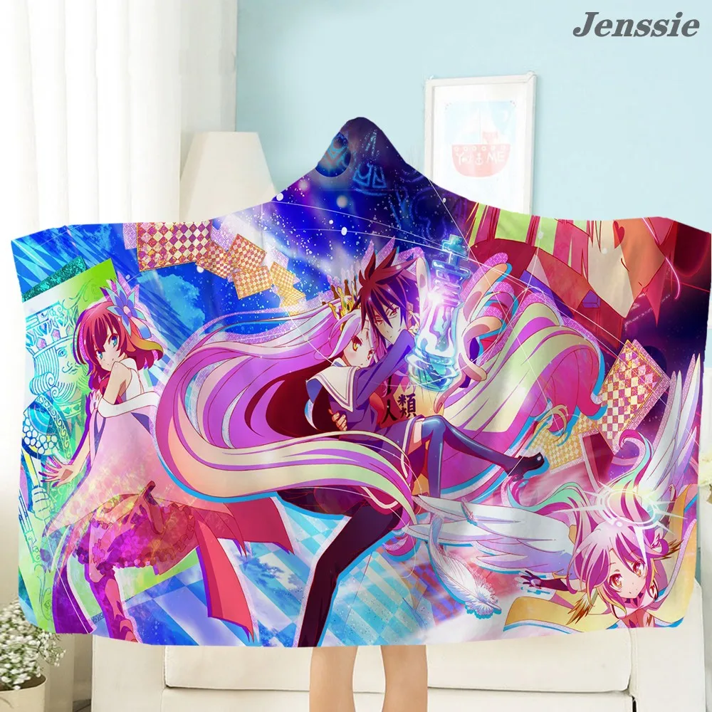 NO GAME NO LIFE Hooded Blanket Cartoon Anime Printed Hooded Throw Blanket Child Wearable Plush Blanket Cloak For Home Decor
NO GAME NO LIFE Hooded Blanket Cartoon Anime Printed Hooded Throw Blanket Child Wearable Plush Blanket Cloak For Home Decor