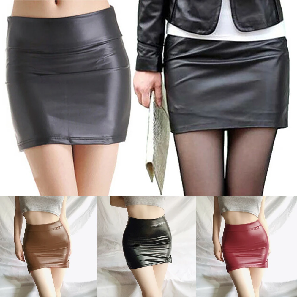 High Waist Short Skirt Women Sexy PU Leather Club Wear Mini Skirts Autumn Winter Female Bodycon Skirt
High Waist Short Skirt Women Sexy PU Leather Club Wear Mini Skirts Autumn Winter Female Bodycon Skirt