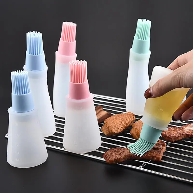 Oil Bottle Brush With Lid Silicone Basting Brush Oil Dispenser Brush Grill Baking Cooking Tool Barbecue Brush Kitchen Gadgets
Oil Bottle Brush With Lid Silicone Basting Brush Oil Dispenser Brush Grill Baking Cooking Tool Barbecue Brush Kitchen Gadgets