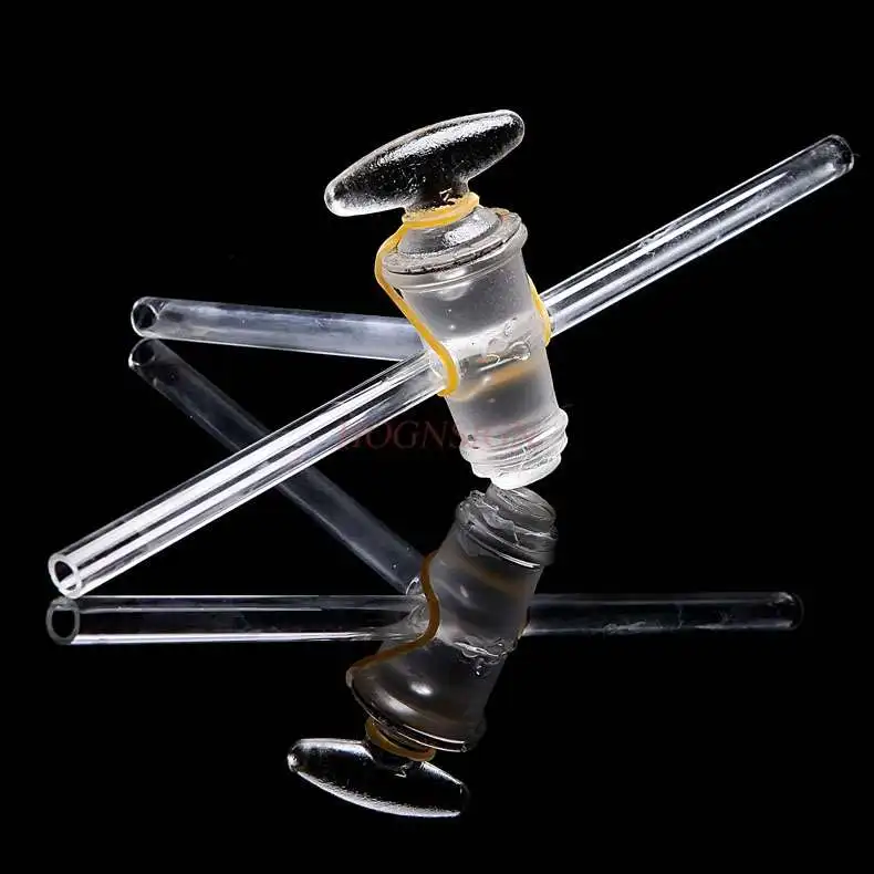 T-piston straight piston three-way glass instrument teaching |