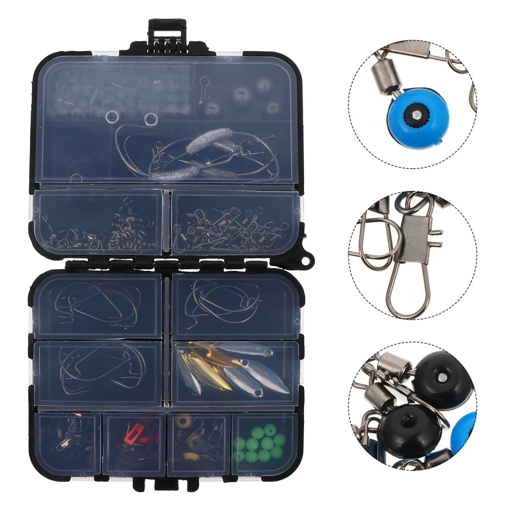 1 Set of Fishing Lures Box Tackle Box Fishing Hooks Box Hooks Swivels Box 
1 Set of Fishing Lures Box Tackle Box Fishing Hooks Box Hooks Swivels Box