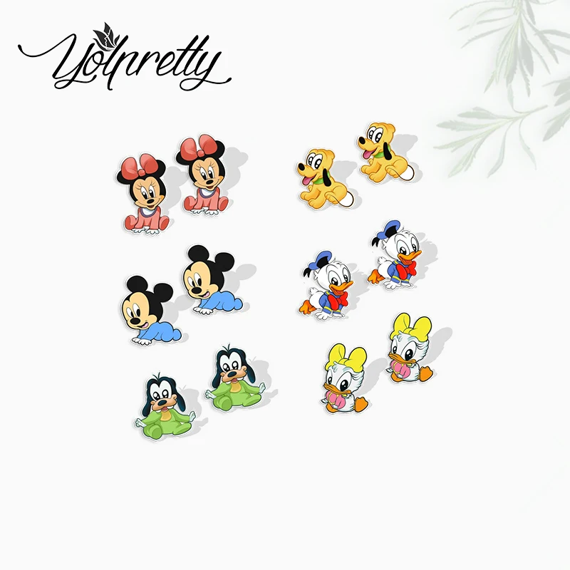 2021 New Arrival Kawaii Mickey Mouse Baby Minnie Donald Daisy Epoxy Handcraft Acrylic Stud Earrings for Kids
2021 New Arrival Kawaii Mickey Mouse Baby Minnie Donald Daisy Epoxy Handcraft Acrylic Stud Earrings for Kids