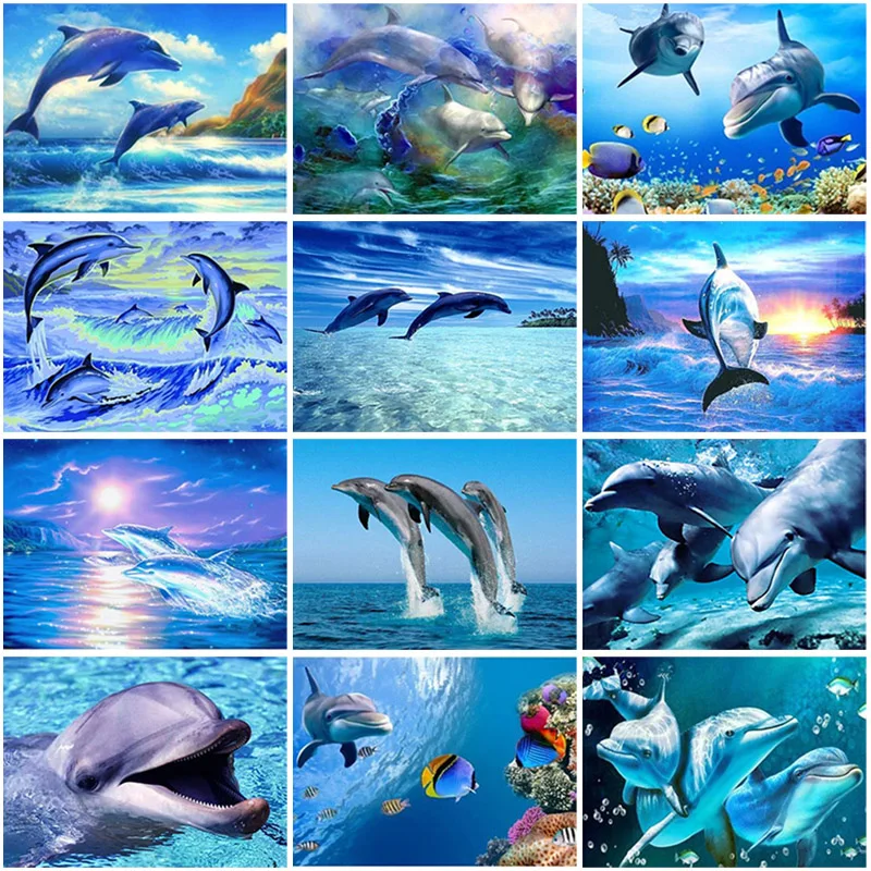 Full Square Round Diamond Painting Dolphin Picture of Rhinestone Sea Scenery Diamond Embroidery Sale Animal Mosaic Home Decor
Full Square Round Diamond Painting Dolphin Picture of Rhinestone Sea Scenery Diamond Embroidery Sale Animal Mosaic Home Decor