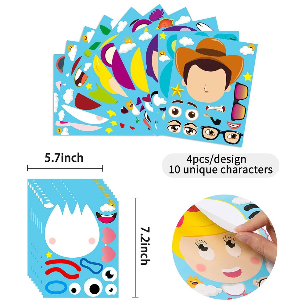 40pcs 4th Theme Birthday Toys Party Supplies Decor Stickers Toys Make-a-Face-Sticker DIY Party Games Dress Up Crafts for Kids
40pcs 4th Theme Birthday Toys Party Supplies Decor Stickers Toys Make-a-Face-Sticker DIY Party Games Dress Up Crafts for Kids
