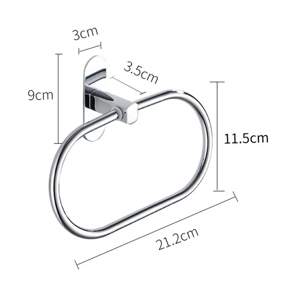 Towel Ring Punch Free Round Style Silver Stainless Steel Towel Ring Holder Bathroom Round Towel Rack bathroom accessories
Towel Ring Punch Free Round Style Silver Stainless Steel Towel Ring Holder Bathroom Round Towel Rack bathroom accessories