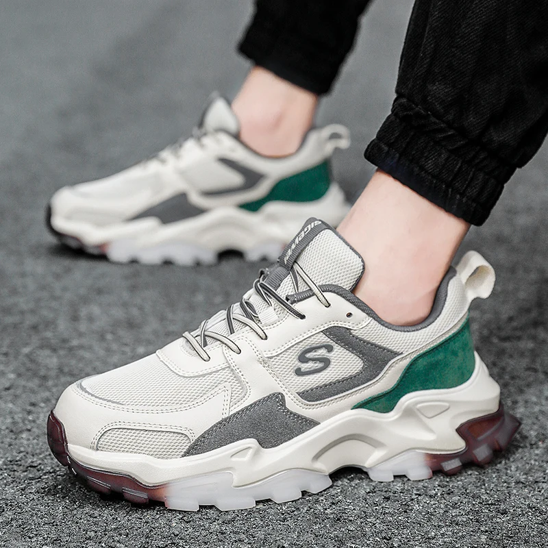 New Cool Gym Sneakers For Men Thick Bottom Men Sport Shoes Anti Slip Walking Shoes Mens Brand Designer Boys Running Shoes
New Cool Gym Sneakers For Men Thick Bottom Men Sport Shoes Anti Slip Walking Shoes Mens Brand Designer Boys Running Shoes