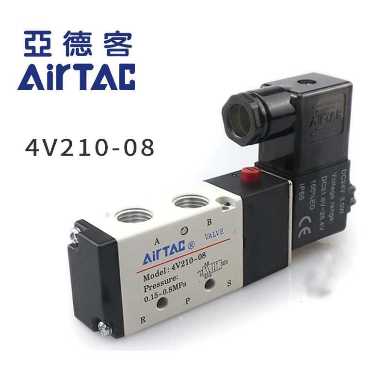 100% Original Air Tac 4V210-08 Pneumatic Solenoid Air Valve 1/4" 1/8" 3/8" 1/2" Inch 2/5 Electromagnetic 12V 24V 220V
100% Original Air Tac 4V210-08 Pneumatic Solenoid Air Valve 1/4" 1/8" 3/8" 1/2" Inch 2/5 Electromagnetic 12V 24V 220V