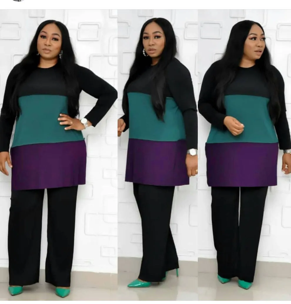 Casual Patchwork Pleat Women Clothes Long Sleeve Tops+Pants 2 Piece Set Women Tracksuit Sets Two Piece Suit African Clothing
Casual Patchwork Pleat Women Clothes Long Sleeve Tops+Pants 2 Piece Set Women Tracksuit Sets Two Piece Suit African Clothing