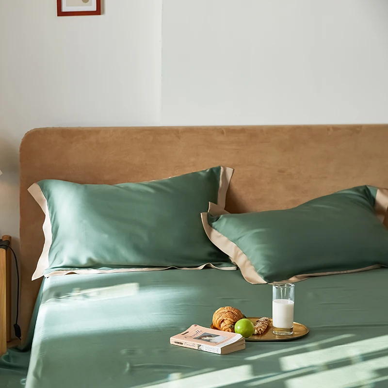 simple pure color 60 double-sided tencel pillowcase summer cool feeling silky 48 * 74 single pillow pillowcase 
simple pure color 60 double-sided tencel pillowcase summer cool feeling silky 48 * 74 single pillow pillowcase