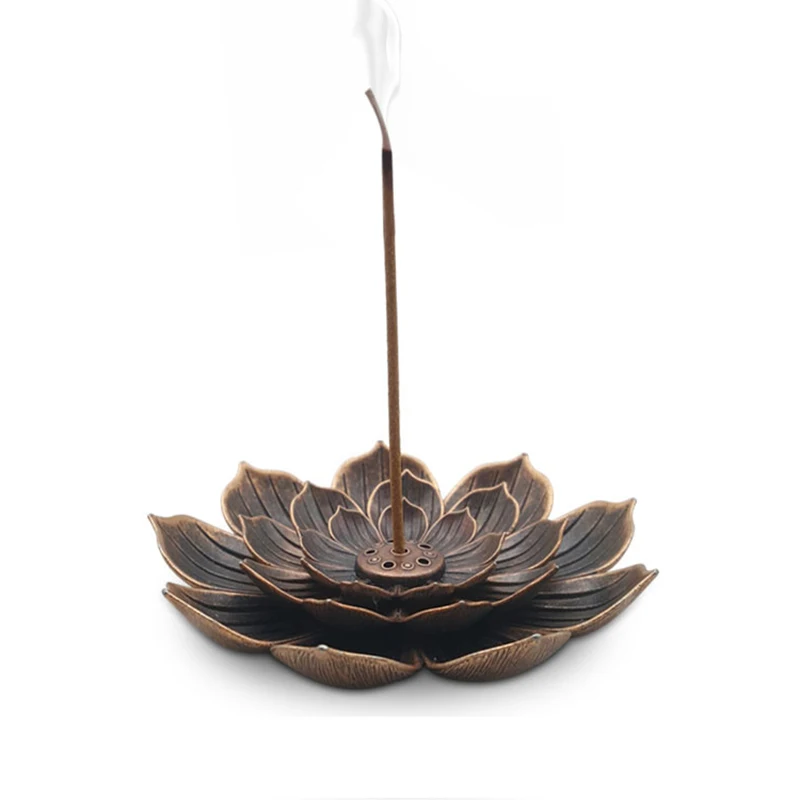 Creative lotus incense burner with antique lotus porous thread incense holder for home use Buddhist incense burner
Creative lotus incense burner with antique lotus porous thread incense holder for home use Buddhist incense burner