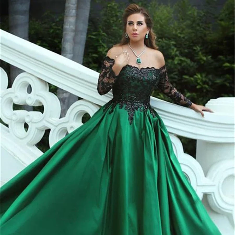 Suknia Slubna Weeding Dress Green Black Lace Boat Neck Zipper Evening Satin Full Dress Knee Length Skirt
Suknia Slubna Weeding Dress Green Black Lace Boat Neck Zipper Evening Satin Full Dress Knee Length Skirt