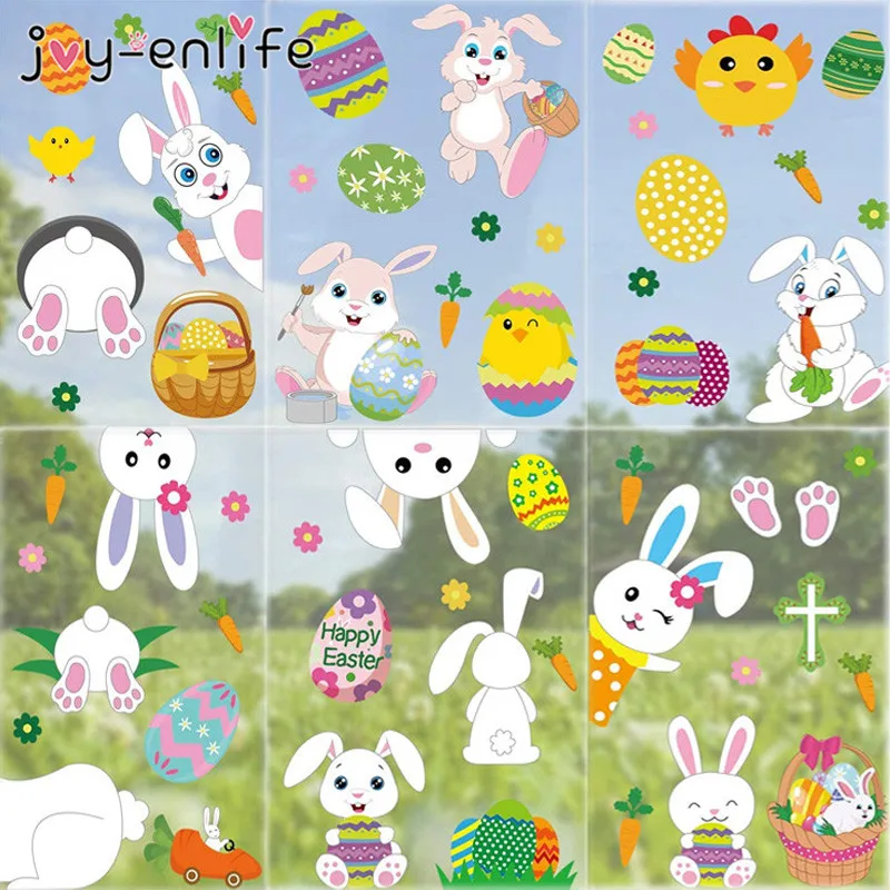 Easter Wall Stickers Easter Egg Bunny Window Glass Wall Decals Spring Easter Decoration for Home Happy Easter Day Decor Murals
Easter Wall Stickers Easter Egg Bunny Window Glass Wall Decals Spring Easter Decoration for Home Happy Easter Day Decor Murals
