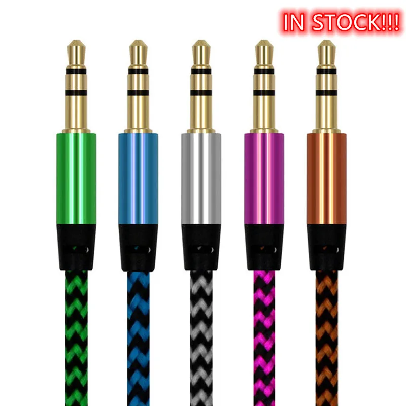 3.5mm To 3.5mm Plug Multi-color Nylon Aux Audio Jack Cable Line Cord For Car MP3 PC For Andriod For IOS Aux Cable 2021 NEW
3.5mm To 3.5mm Plug Multi-color Nylon Aux Audio Jack Cable Line Cord For Car MP3 PC For Andriod For IOS Aux Cable 2021 NEW
