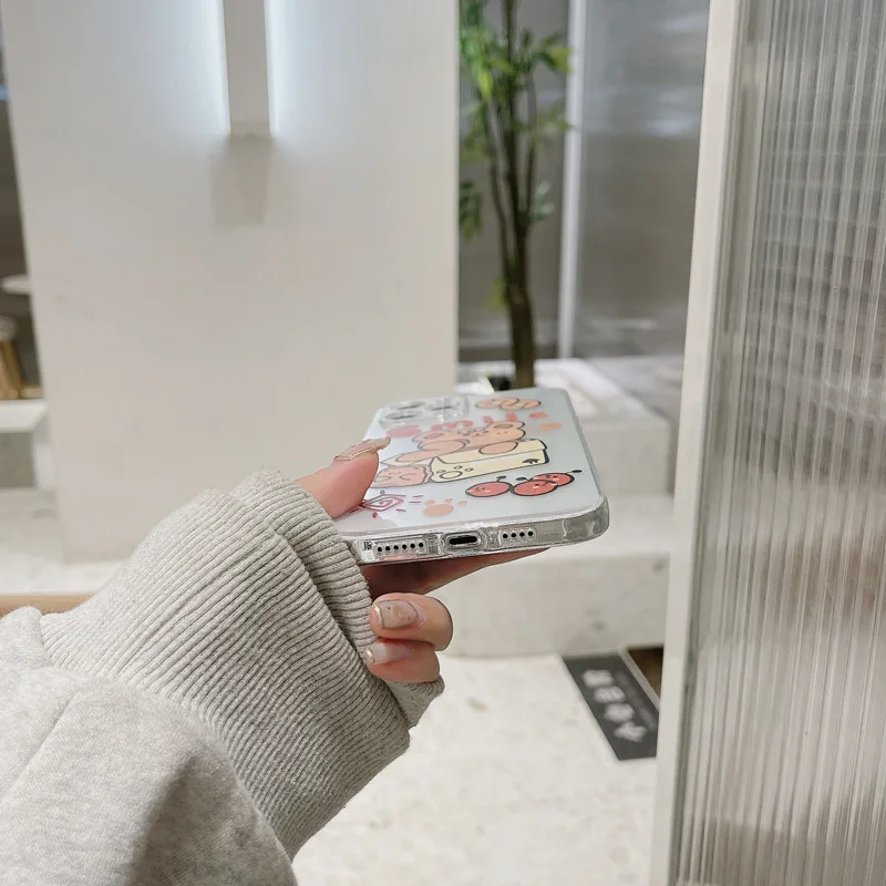 Transparent bear silicone phone case is suitable for iPhone11 12Pro Max mini XR XS XSMax 8 7PluS anti-drop protective back cover
Transparent bear silicone phone case is suitable for iPhone11 12Pro Max mini XR XS XSMax 8 7PluS anti-drop protective back cover
