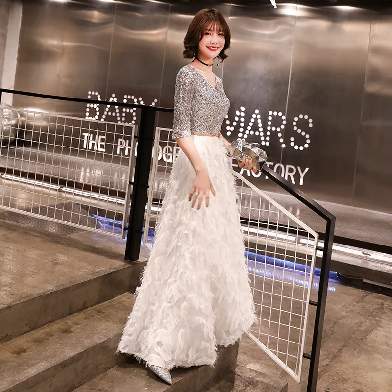 Women's long formal prom evening party dress plus size V neck half sleeve crystal beading lace ceremony Bespoke Occasion Dress
Women's long formal prom evening party dress plus size V neck half sleeve crystal beading lace ceremony Bespoke Occasion Dress