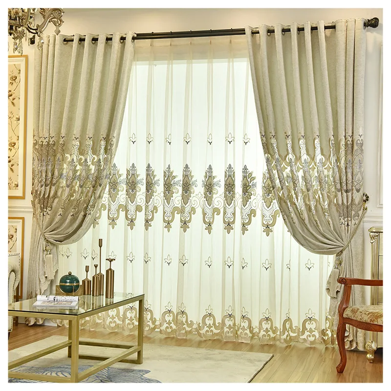 New High-end Chenille Embroidered Curtains for Living Room Bedroom shading Curtains Luxury Classical Embroidery Curtains Tulle
New High-end Chenille Embroidered Curtains for Living Room Bedroom shading Curtains Luxury Classical Embroidery Curtains Tulle