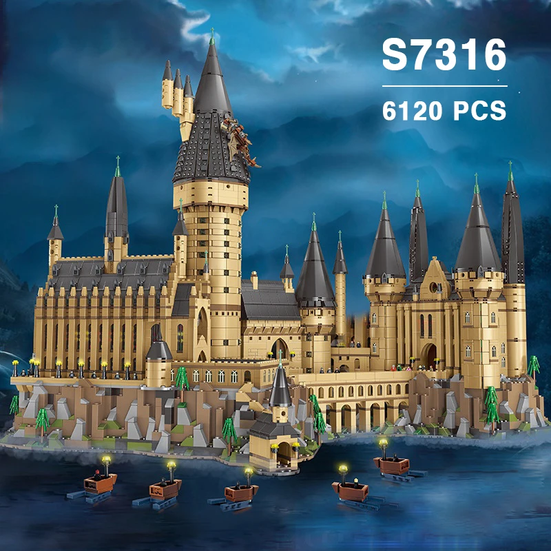2021 Новый MOC 3 в 1 волшебная модель фильма замок центральный совместимый 16060