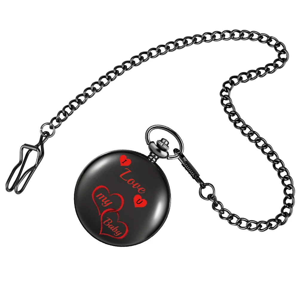 I Love You My Baby Pocket Chain Watch Sweetheart Exquisite Clock High Quality White Quartz Dial Pendant Necklace Valentine Gifts
I Love You My Baby Pocket Chain Watch Sweetheart Exquisite Clock High Quality White Quartz Dial Pendant Necklace Valentine Gifts