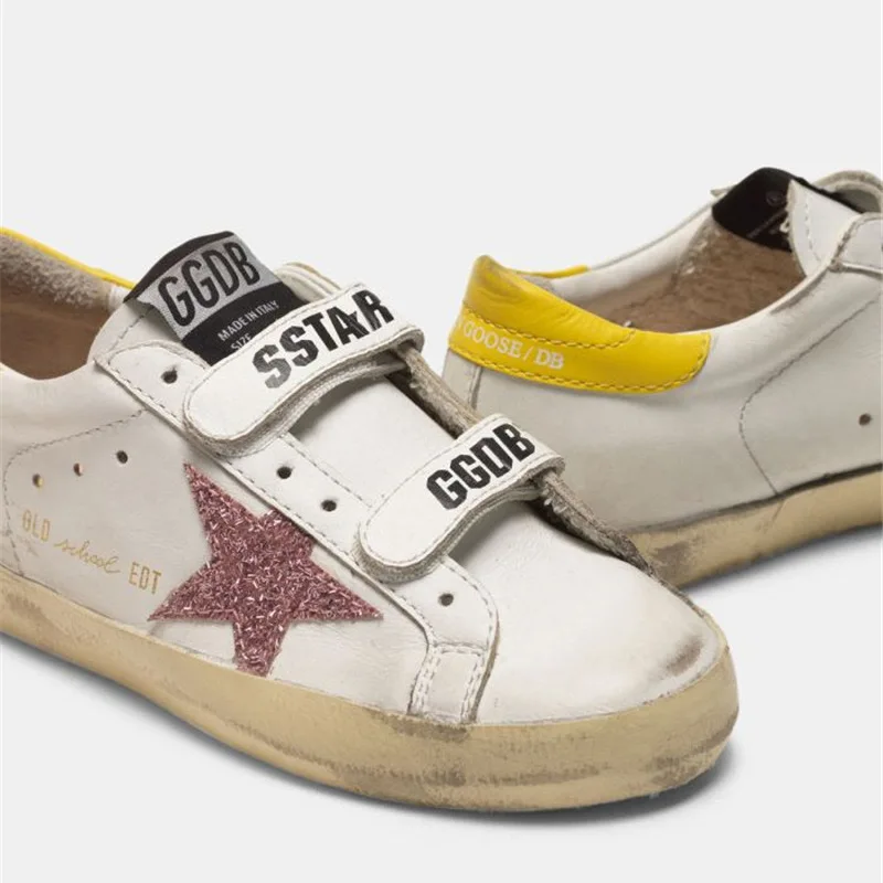 Spring and Summer New First Layer Cowhide Old Small Dirty Kids Shoes Boys and Girls Casual Velcro Children's Sneakers QZ16
Spring and Summer New First Layer Cowhide Old Small Dirty Kids Shoes Boys and Girls Casual Velcro Children's Sneakers QZ16