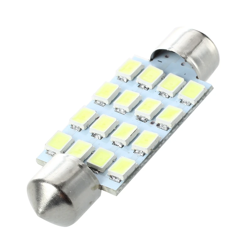 10 PCS 16 Torpedo Car Bulb LED SMD 3528 42 mm - White 
10 PCS 16 Torpedo Car Bulb LED SMD 3528 42 mm - White