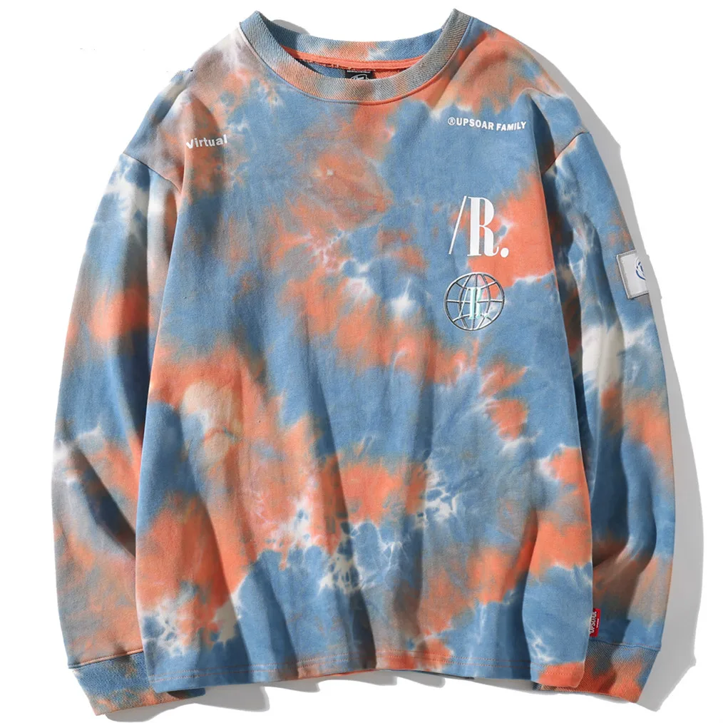 Casual Loose Tie Dye O-Neck Hoodies Sweatshirts Mens Hip Hop Hipster Punk Rock Streetwear Hoodie Fashion Jumper print Tops
Casual Loose Tie Dye O-Neck Hoodies Sweatshirts Mens Hip Hop Hipster Punk Rock Streetwear Hoodie Fashion Jumper print Tops