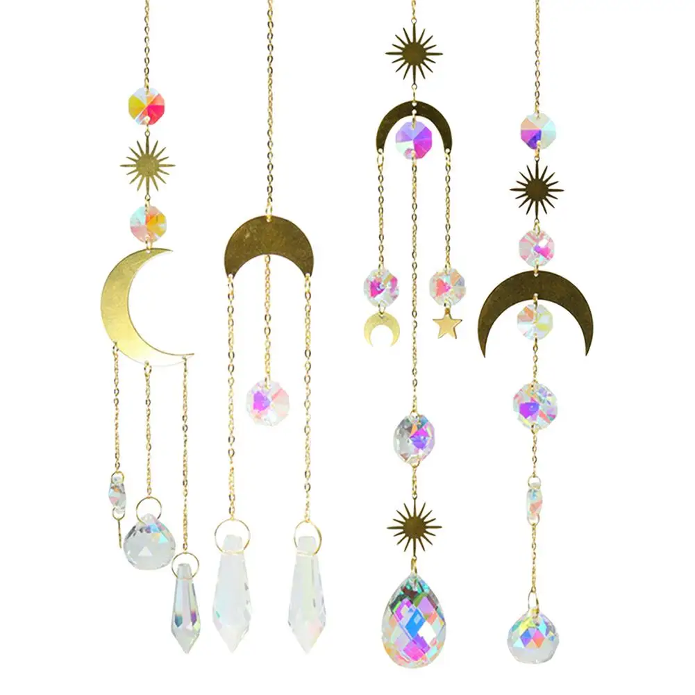 Crystal Wind Chimes Star Moon Sun Pendant Sun Light Catcher Windchimes Garden Window Wedding Curtain Chandelier Home Decoration
Crystal Wind Chimes Star Moon Sun Pendant Sun Light Catcher Windchimes Garden Window Wedding Curtain Chandelier Home Decoration
