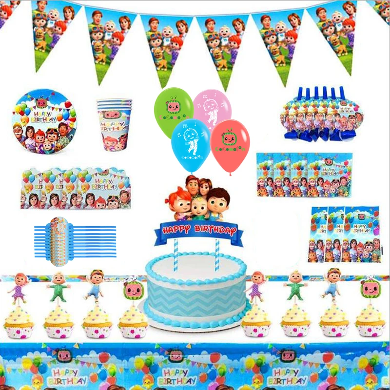 130pcs/lot Cocomelon Theme Tablecloth Birthday Party Napkins Plates Cups Decorate Kids Favors Straws Gifts Bags Latex Balloons
130pcs/lot Cocomelon Theme Tablecloth Birthday Party Napkins Plates Cups Decorate Kids Favors Straws Gifts Bags Latex Balloons