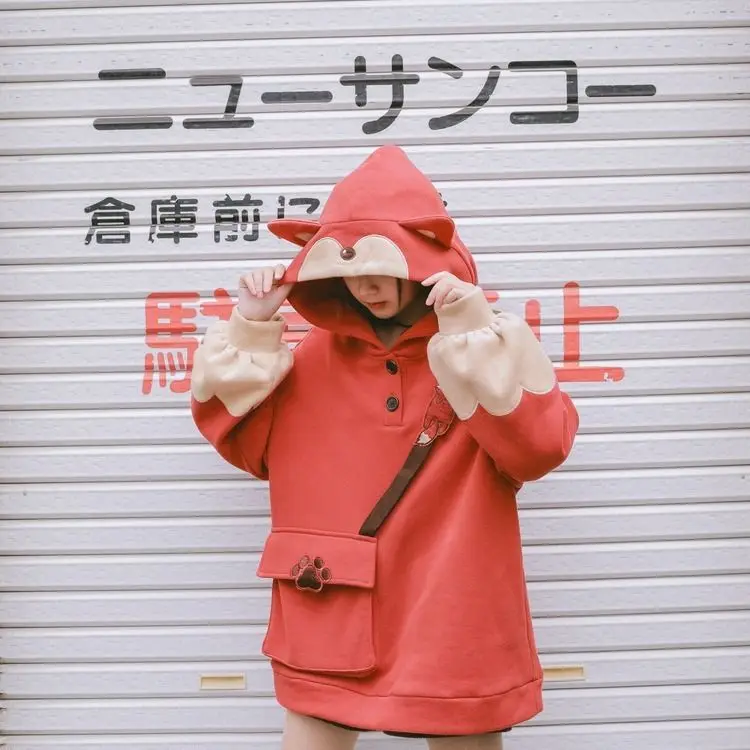Harajuku Aesthetic Fox Anime Hoodie Women Korean Kawaii Oversized Streetwear Kpop Fall Winter Christmas Couple Clothes Tops 2020
Harajuku Aesthetic Fox Anime Hoodie Women Korean Kawaii Oversized Streetwear Kpop Fall Winter Christmas Couple Clothes Tops 2020