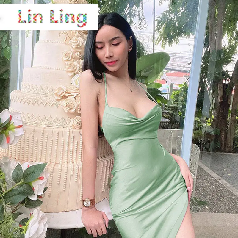 Neck Strap Dress for Women 2021 Summer New Dignified Hollow Backless Slimming Split Skirt
Neck Strap Dress for Women 2021 Summer New Dignified Hollow Backless Slimming Split Skirt
