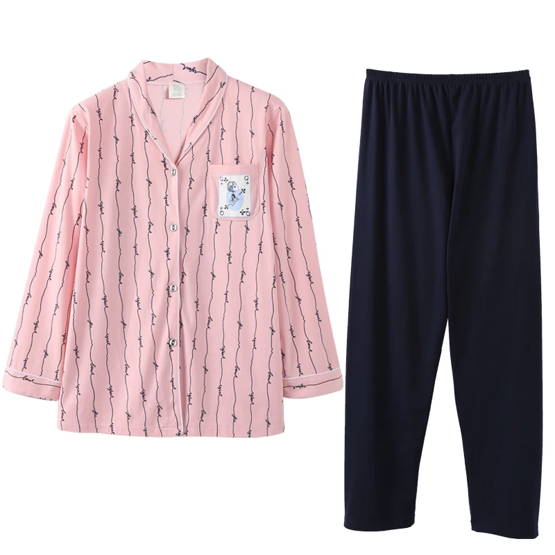 Caiyier Cute Rabbit Print Cotton Pajamas Set Loose Women Nightwear Winter Girls Fahsion Home Clothing Long Trousers Pyjamas 3XL
Caiyier Cute Rabbit Print Cotton Pajamas Set Loose Women Nightwear Winter Girls Fahsion Home Clothing Long Trousers Pyjamas 3XL