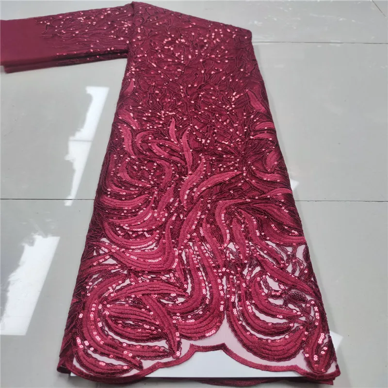 red High Quality Nigerian Lace Fabrics African Sequins Lace Fabric Latest Bridal Tulle Lace Fabrics for Wedding Party Dressric
red High Quality Nigerian Lace Fabrics African Sequins Lace Fabric Latest Bridal Tulle Lace Fabrics for Wedding Party Dressric