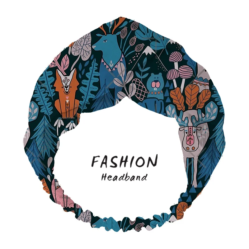 2020 Women Hair Accessories Animals of Canada Forest Print Headband Bohemian Cross Knot Hairband Hair Bands Headwear Scrunchies
2020 Women Hair Accessories Animals of Canada Forest Print Headband Bohemian Cross Knot Hairband Hair Bands Headwear Scrunchies