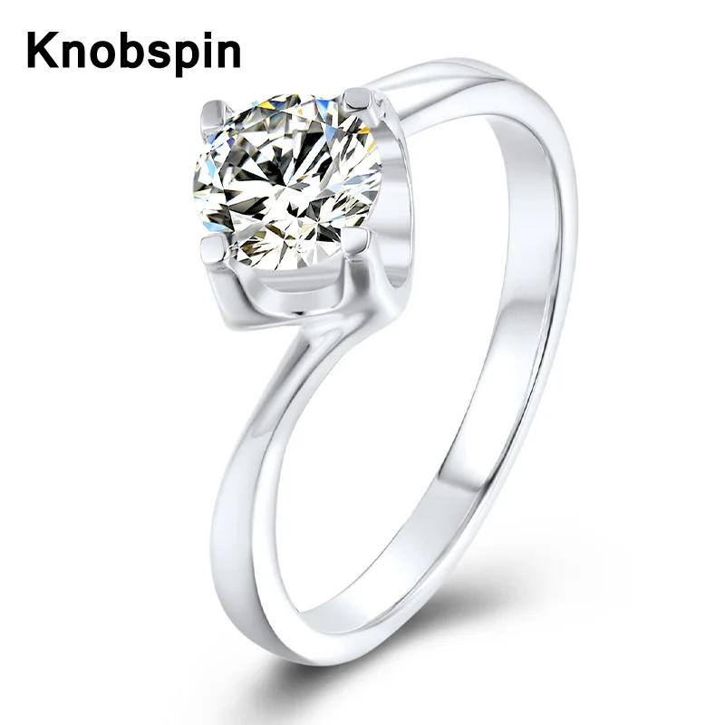Knobspin Real 100% 925 Sterling Silver 0.5 Carat Bull Head Twisted Arm Half Hollow Moissanite Love For Women Rings Fine Jewelry
Knobspin Real 100% 925 Sterling Silver 0.5 Carat Bull Head Twisted Arm Half Hollow Moissanite Love For Women Rings Fine Jewelry