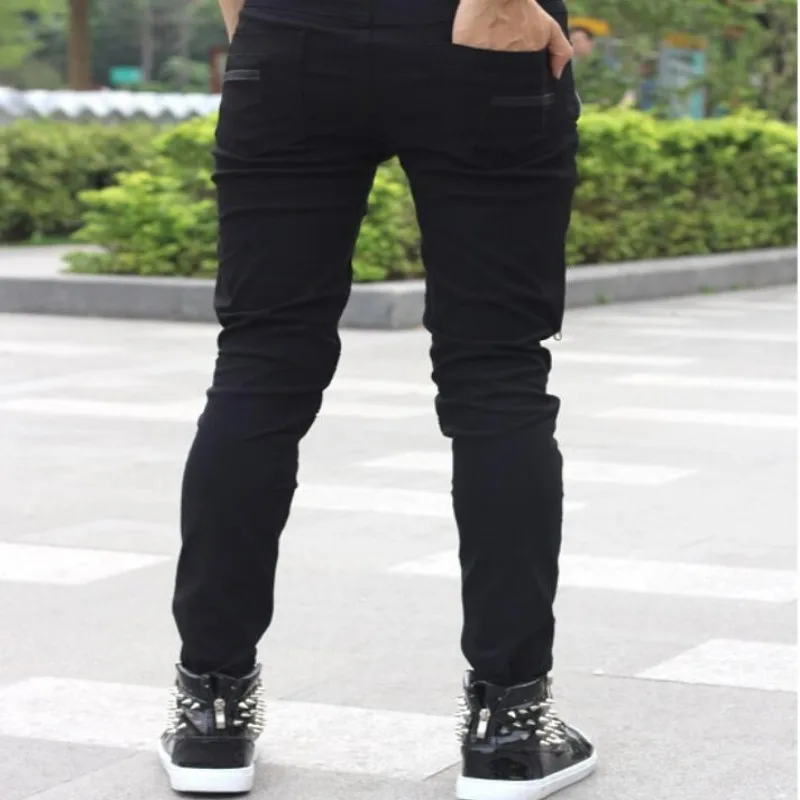 New Arrival Spring Fashion Mens Punk Skinny For Man Cool Cotton Casual Pants Zipper Slim Fit Black Goth Trousers
New Arrival Spring Fashion Mens Punk Skinny For Man Cool Cotton Casual Pants Zipper Slim Fit Black Goth Trousers