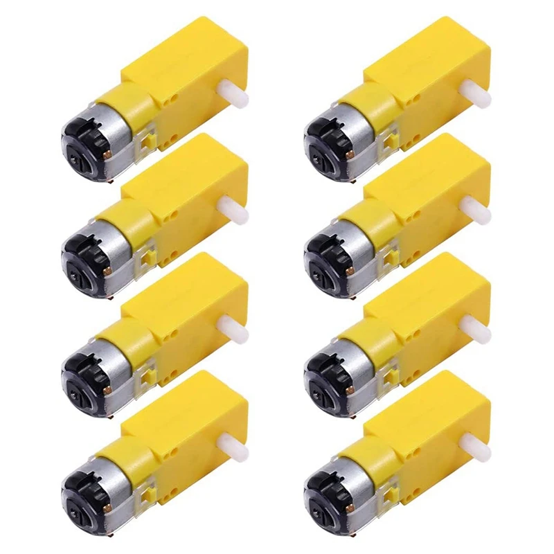 

8Pcs DC3V-6V DC Geared Motor For Aircraft Toys/Robotic Body/Four-Wheel Drive Toy Car Double Axis 1:48