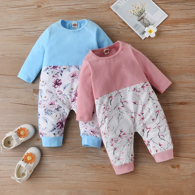 New Baby Girl Romper Cotton Soft Floral Print Patchwork Long Sleeve Baby Boy Romper Baby Clothes Winter Fall Cute Jumpsuit 0-18M
New Baby Girl Romper Cotton Soft Floral Print Patchwork Long Sleeve Baby Boy Romper Baby Clothes Winter Fall Cute Jumpsuit 0-18M