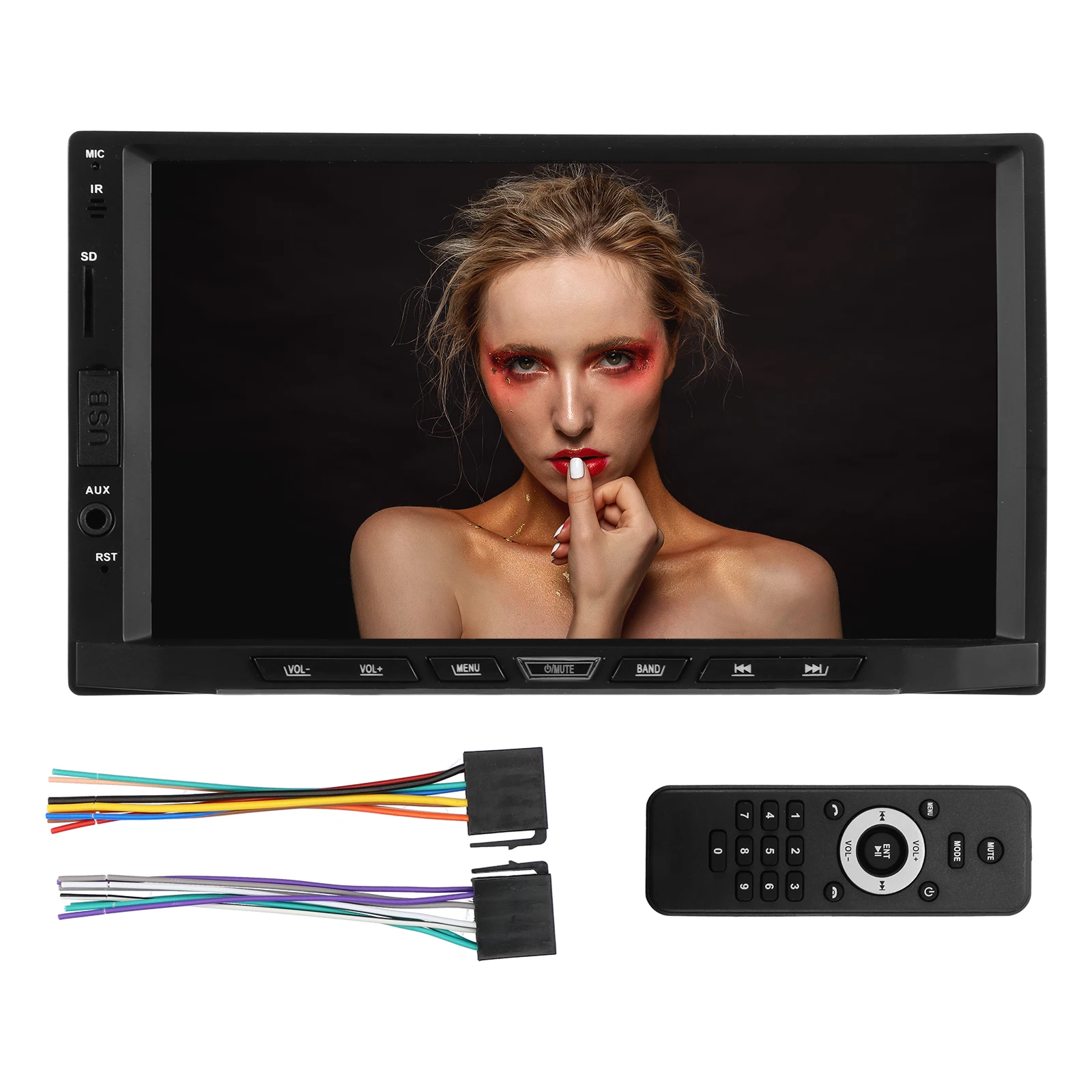 Multifunction 7" Screen Car Radio 2 Din Car Bluetooth Audio Video MP5 Player TF For Android/IOS Remote Stereo System Head Unit
Multifunction 7" Screen Car Radio 2 Din Car Bluetooth Audio Video MP5 Player TF For Android/IOS Remote Stereo System Head Unit