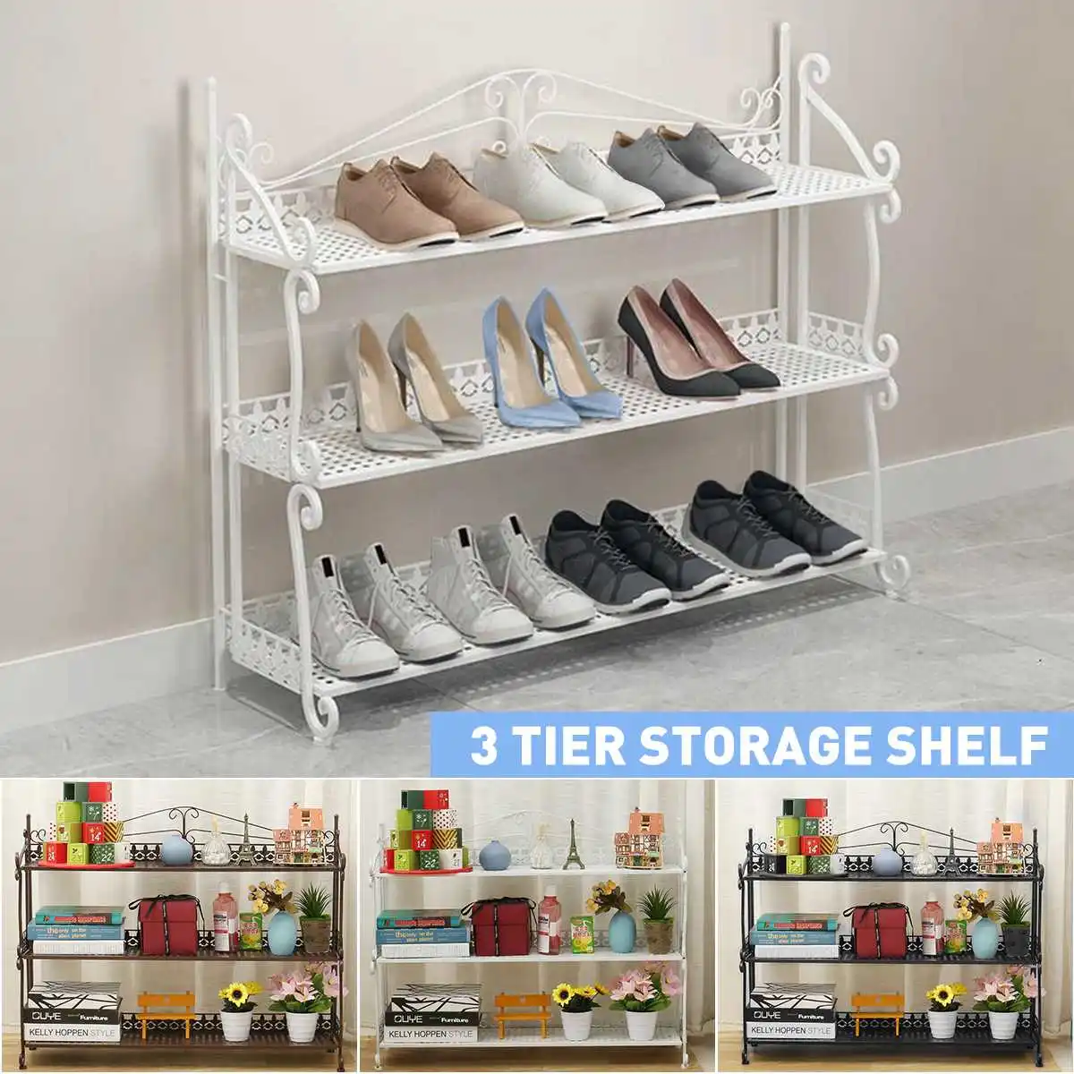 3 Tiers Kitchen Organizer Bathroom Storage Bedroom Rack Standing Book Shelf Garden Plant Stand Shoes Rack Indoor Outdoor Decor
3 Tiers Kitchen Organizer Bathroom Storage Bedroom Rack Standing Book Shelf Garden Plant Stand Shoes Rack Indoor Outdoor Decor