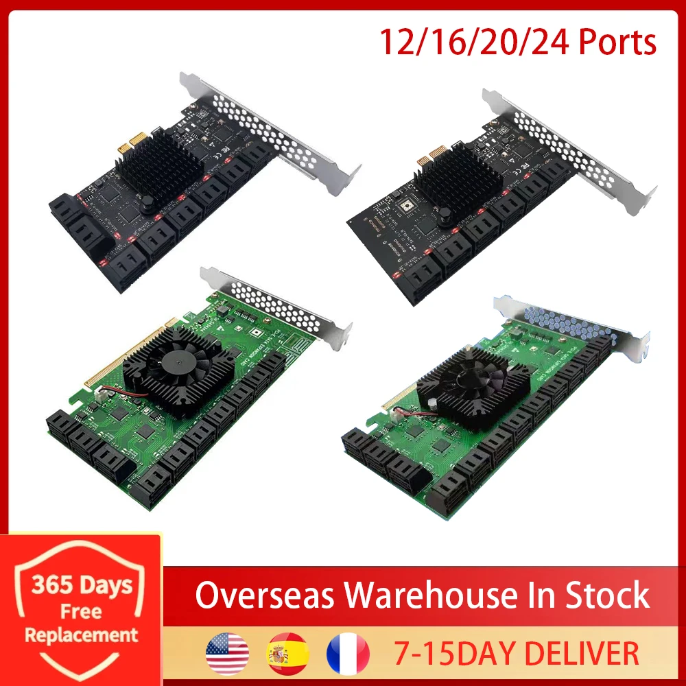 10/12/16/20/24 порт SATA 3,0-PCIE X1 X4 X8 X16 карта адаптера 6 Гбит/с Карта преобразователя PCI E в SATA карту для майнинга ЧИА
10/12/16/20/24 порт SATA 3,0-PCIE X1 X4 X8 X16 карта адаптера 6 Гбит/с Карта преобразователя PCI E в SATA карту для майнинга ЧИА