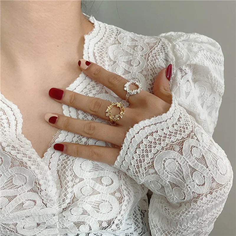 Design Sense Metal Special-Shaped French Retro Irregular Circle Open Ring Female Ins Niche Design Index Finger
Design Sense Metal Special-Shaped French Retro Irregular Circle Open Ring Female Ins Niche Design Index Finger