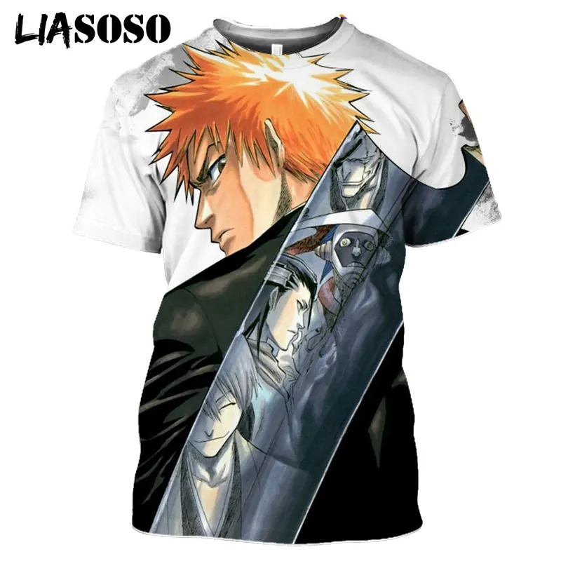 LIASOSO 3D Print Women Men Anime Bleach Face Cosplay O-neck Streetwear Fashion Cool T-shirt Hispter Casual T Shirts Hip Pop Tops
LIASOSO 3D Print Women Men Anime Bleach Face Cosplay O-neck Streetwear Fashion Cool T-shirt Hispter Casual T Shirts Hip Pop Tops