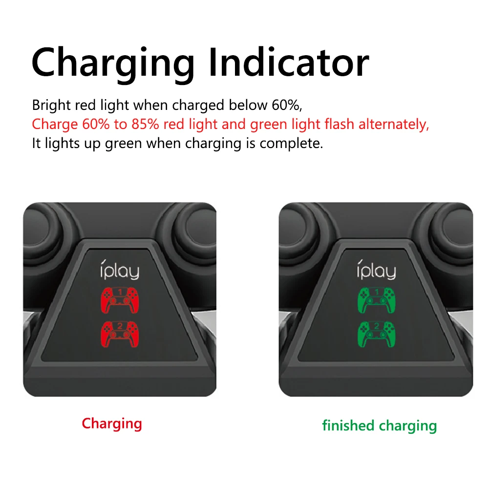 Dual Controller Charging Dock for Sony PS5 Joystick Gamepad Charger Stand Cradle Electronic Machine Accessories
Dual Controller Charging Dock for Sony PS5 Joystick Gamepad Charger Stand Cradle Electronic Machine Accessories