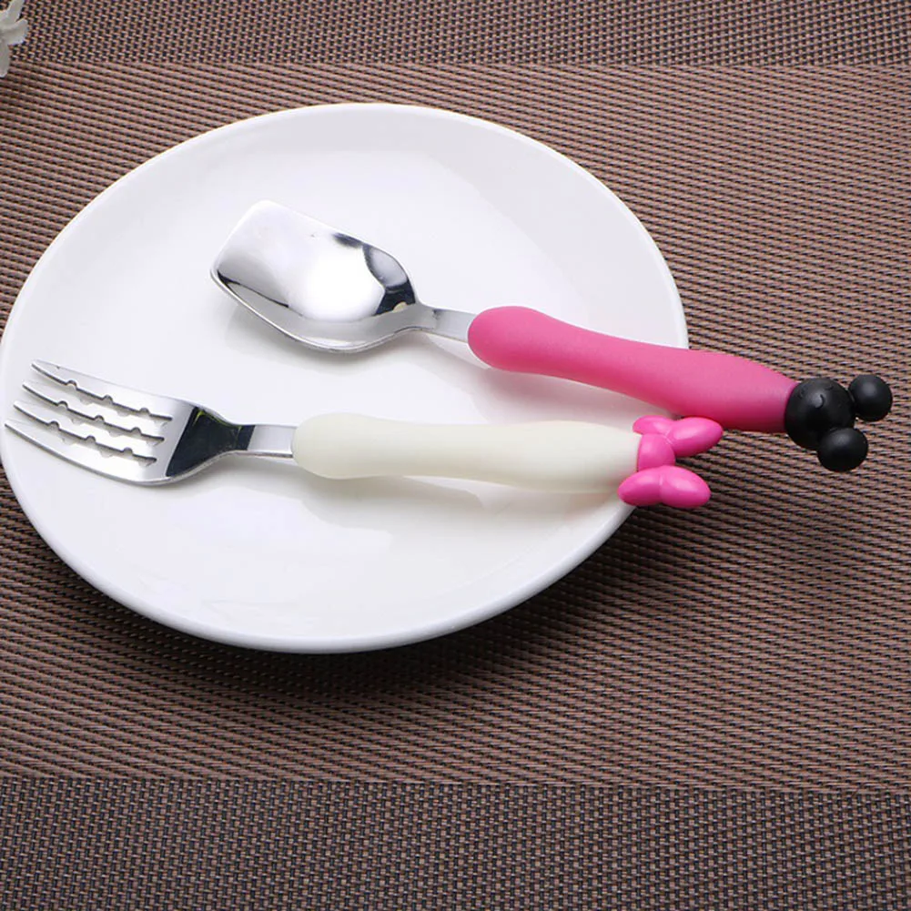 Cartoon Children Spoon Fork Set Baby Feeding Spoon Stainless Steel Kids Eating Utensils Toddler Baby Flatware Accessories
Cartoon Children Spoon Fork Set Baby Feeding Spoon Stainless Steel Kids Eating Utensils Toddler Baby Flatware Accessories