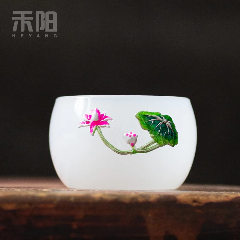 Jade porcelain glass tea cups white porcelain tea master glass tea sets upscale home cups
Jade porcelain glass tea cups white porcelain tea master glass tea sets upscale home cups