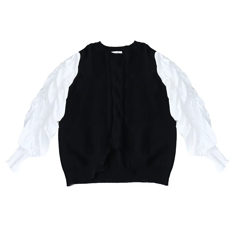 Sweater Women's Autumn and Spring New 2021 Sweater Stitching Shirt Fake Two Long Sleeve Women's Sweater Wear Lazy Wind
Sweater Women's Autumn and Spring New 2021 Sweater Stitching Shirt Fake Two Long Sleeve Women's Sweater Wear Lazy Wind