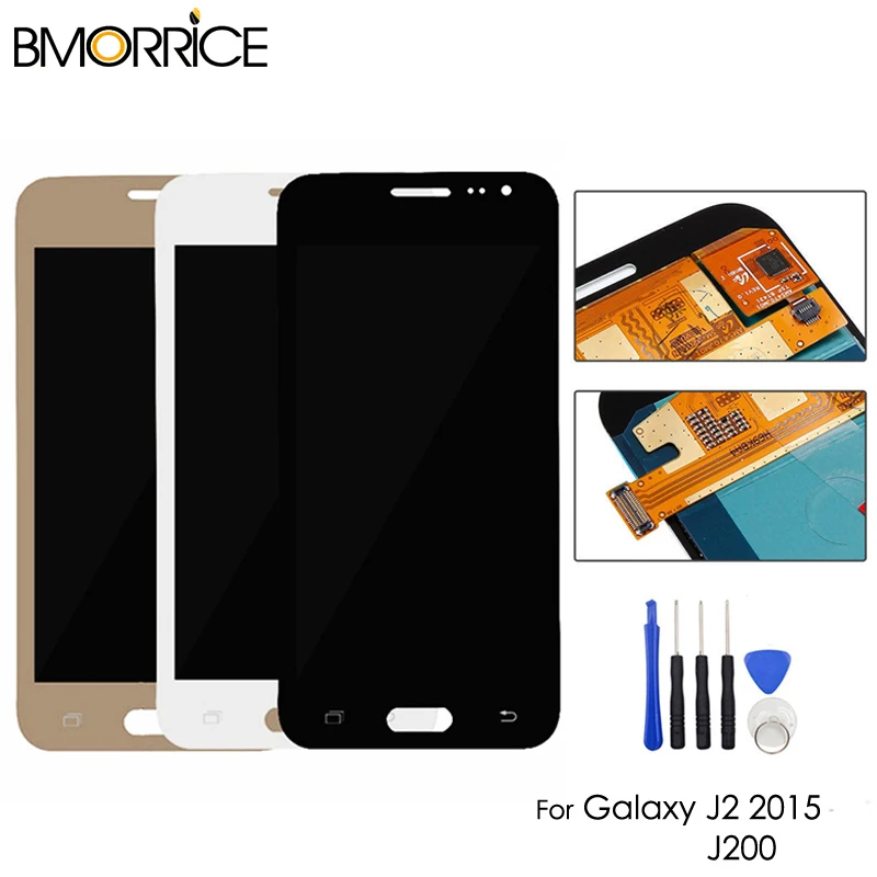 AMOLED/TFT для Samsung Galaxy J2 2015 J200 SM-J200F J200H J200Y ЖК-дисплей OLED сенсорный экран дигитайзер